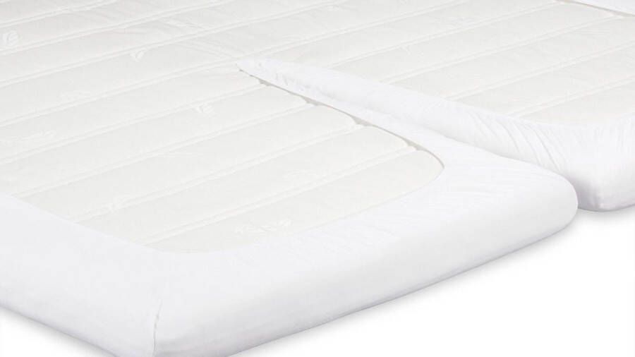 Beter Bed Select Perkal Hoeslaken voor Splittopper 100% Luxe Katoen 160 x 200 cm Wit