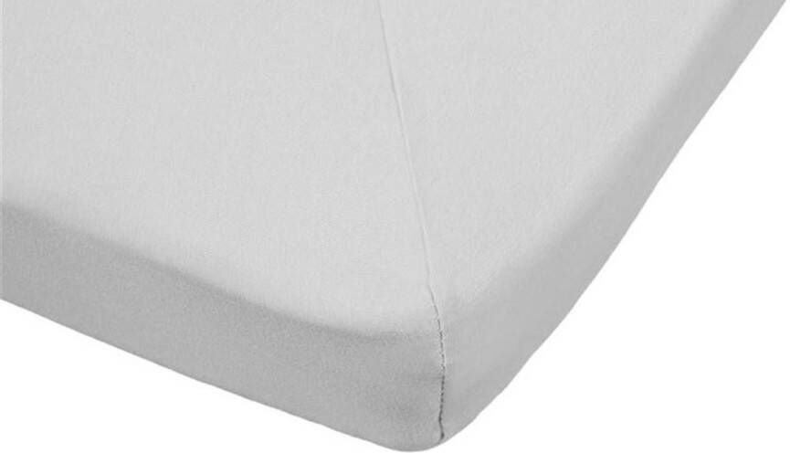 Beter Bed Select Hoeslaken Jersey voor topper 1+1 gratis 180 x 200 210 220 cm Lichtgrijs