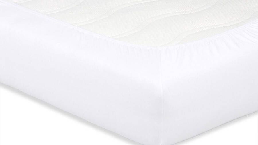 Beter Bed Select Perkal Hoeslaken voor Matras 100% Luxe Katoen 140 x 210 220 cm Wit
