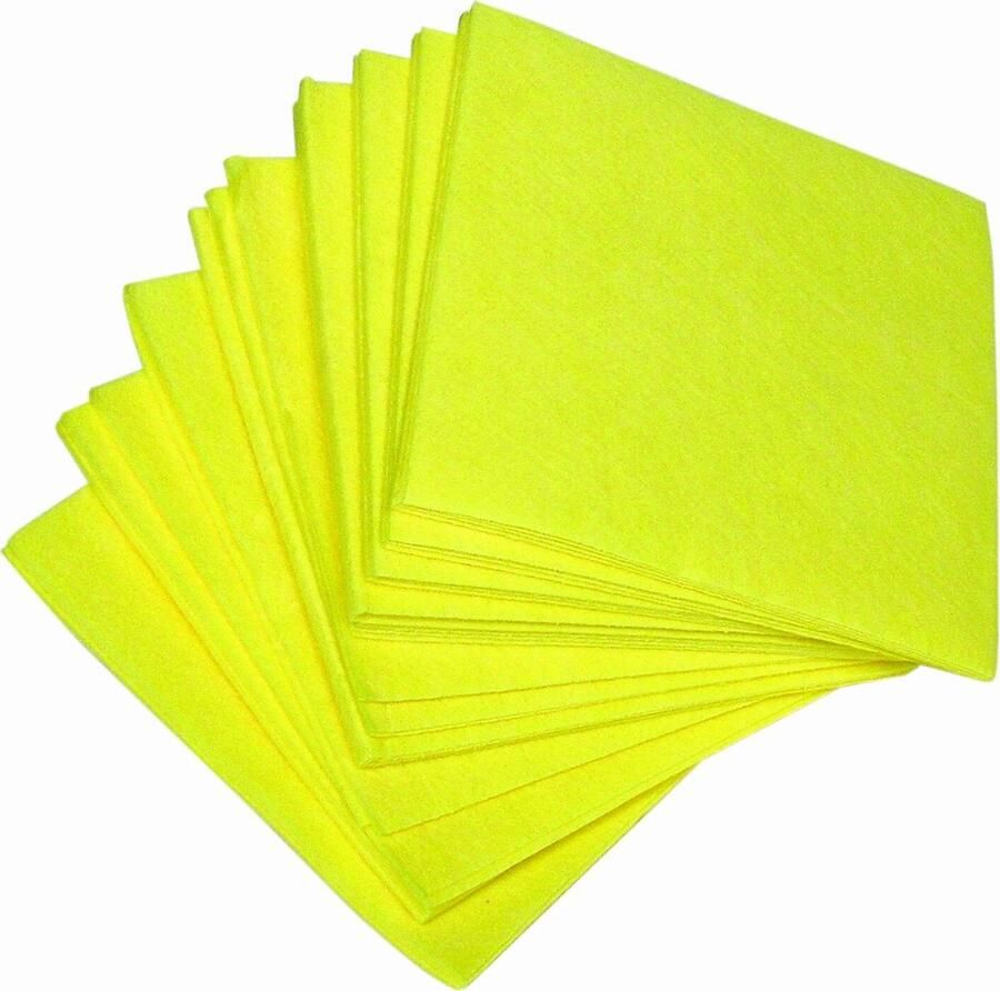 Betra Vaatdoek viscose ca. 155 -grams ca. 38x40 cm geel extra zwaar set à 10 stuks
