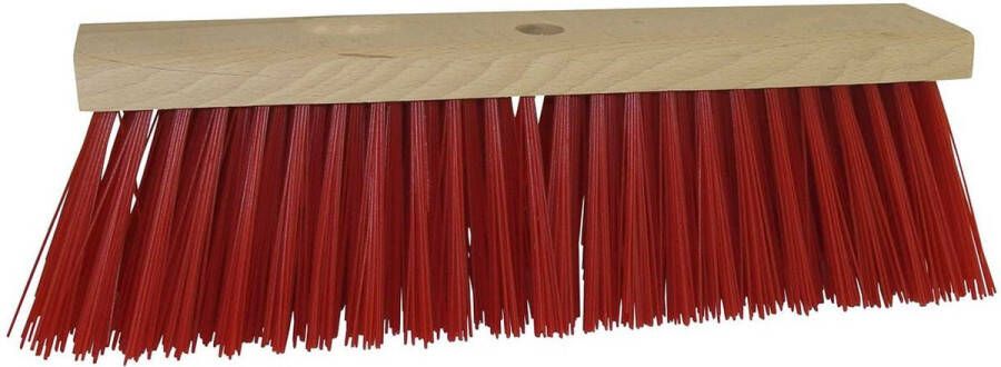 Betra bezemkop buitenbezem rood FSC hout kunstvezel 40 cm