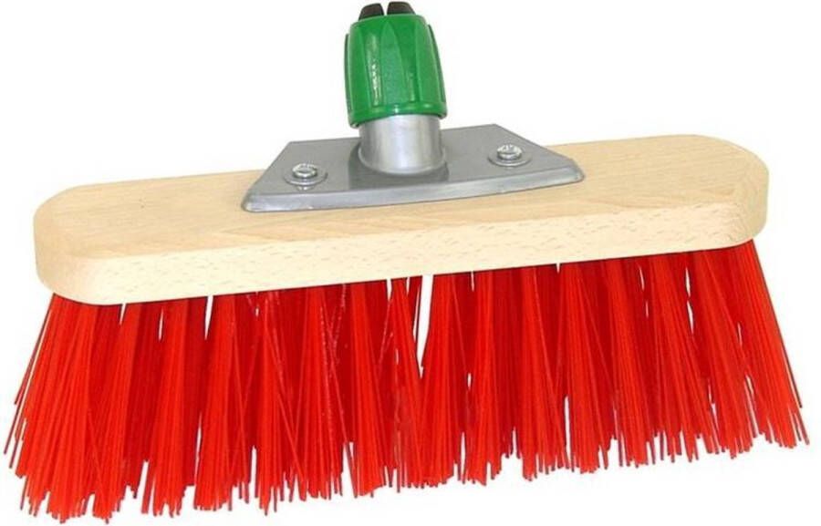 Betra bezemkop buitenbezem rood FSC hout kunstvezel 30 cm Bezem