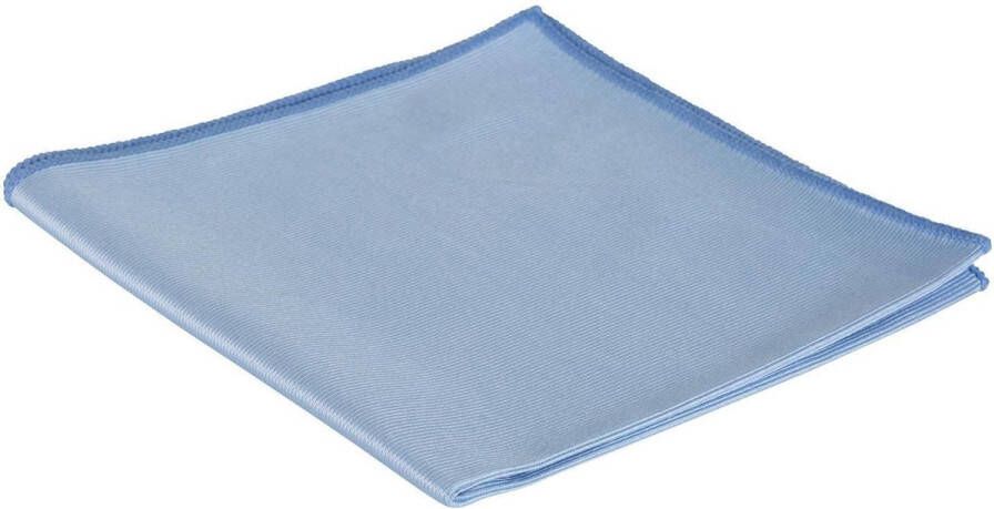 Coppens Microvezel glasdoek geweven 300 grams 40x40cm blauw per 3 verpakt