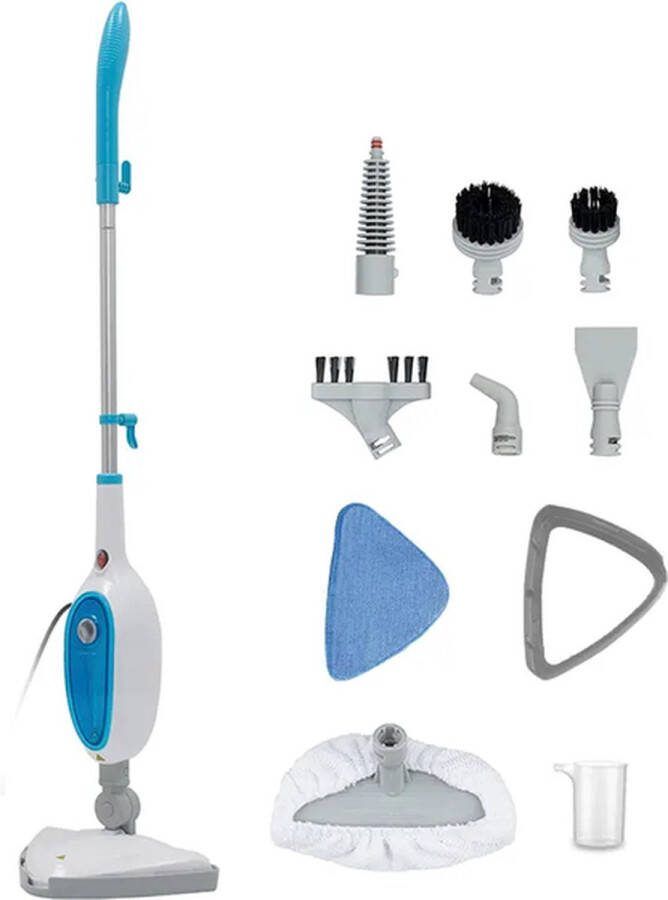 BETU Company Stoomdweil Stoomapparaat 10 in 1 Blauw stomer Stoomapparaat 2 in 1 stoomreiniger