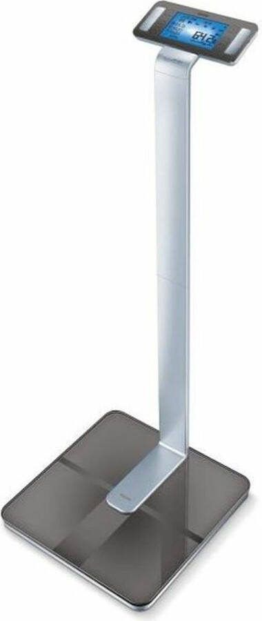 Beurer BF 1000 Super Precision Personenweegschaal Uitgebreide lichaamsanalyse Kolomweegschaal Verlicht XXL display Tot 200 kg Kruismeting 8 Elektroden Bluetooth HealthManager Pro app Incl. batterijen 5 Jaar garantie
