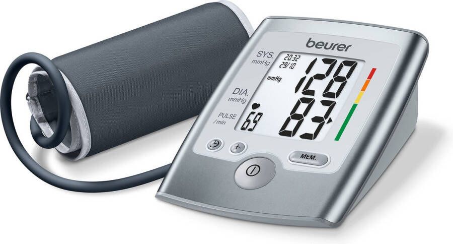 Beurer BM 35 Bloeddrukmeter Bovenarm Aanbevolen door Hartstichting Blood Pressure Monitor met Hartslagmeter – Hartritmestoornisdetectie Aritmiedetectie Risico-indicator – Klinisch gevalideerd – 5 jaar garantie