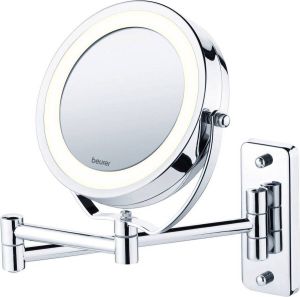 Beurer BS 59 Make-up spiegel LED verlichting Tweezijdig 5x Vergroting Wand en Staand Ø 11cm
