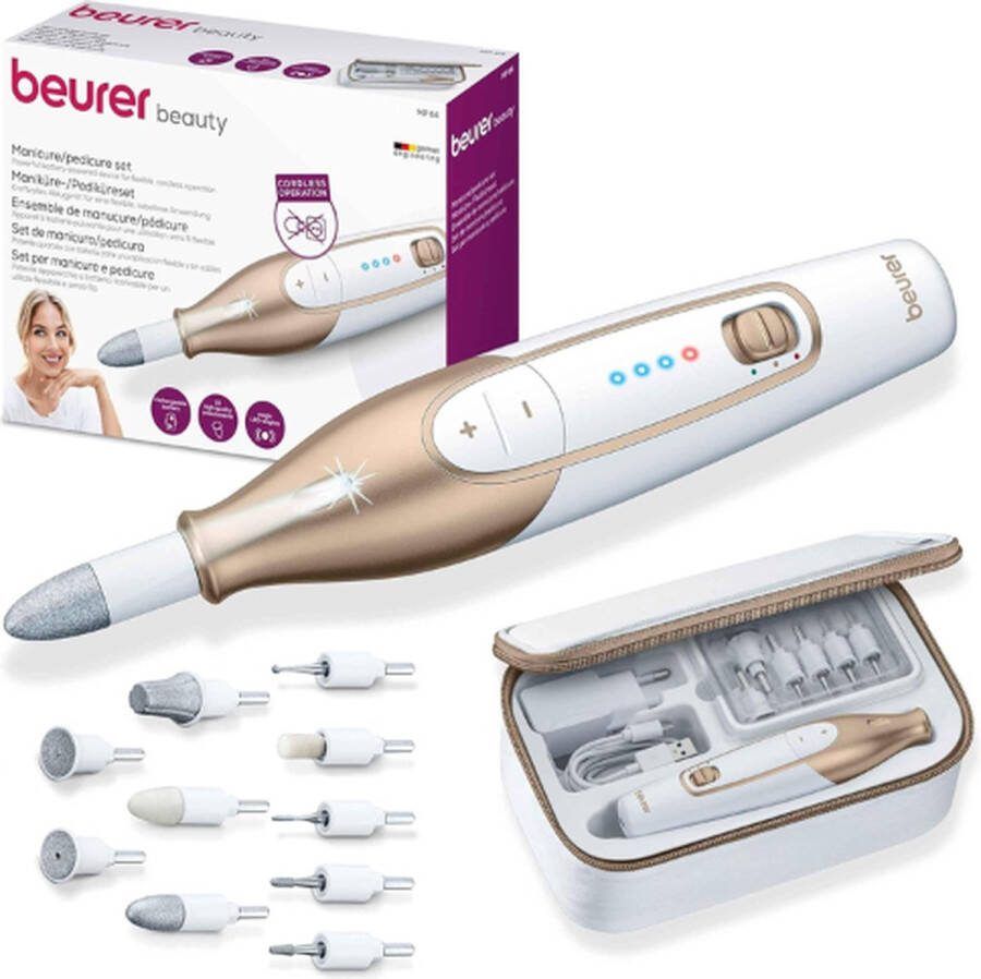 Beurer Deluxe Nagelfrees 35000 RPM Nagelfrees Professioneel Elektrische Nagelvijl Pedicureset Electrisch Elektrische Nagelfrees Elektrische Nagelfrees Machine Nagelfrees Kunstnagels