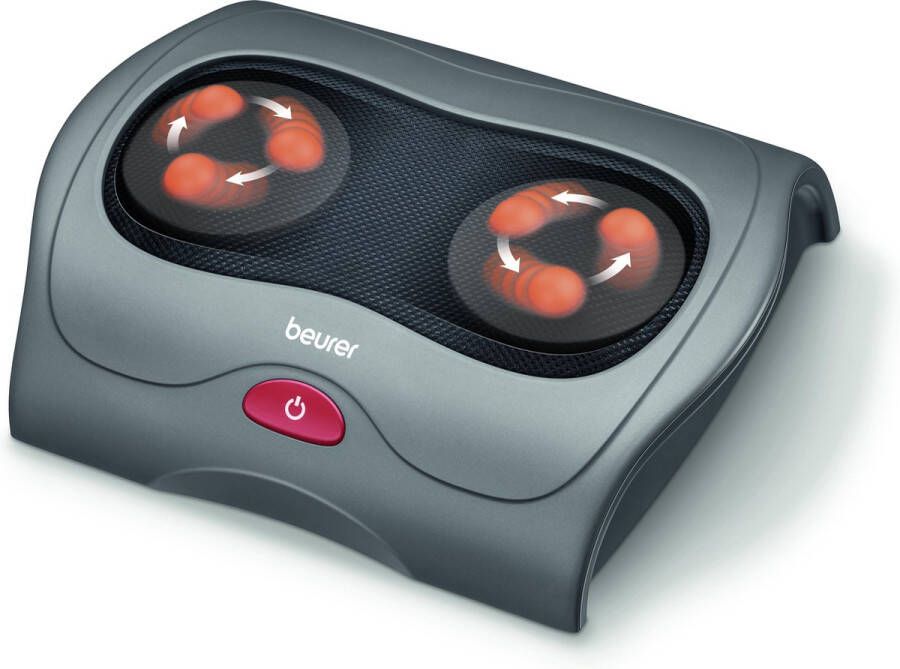 Beurer FM 39 Shiatsu voetmassageapparaat 6 Roterende massagekoppen Verwarmingsfunctie Voetreflexmassage 25 Watt Incl. adapter 3 Jaar garantie
