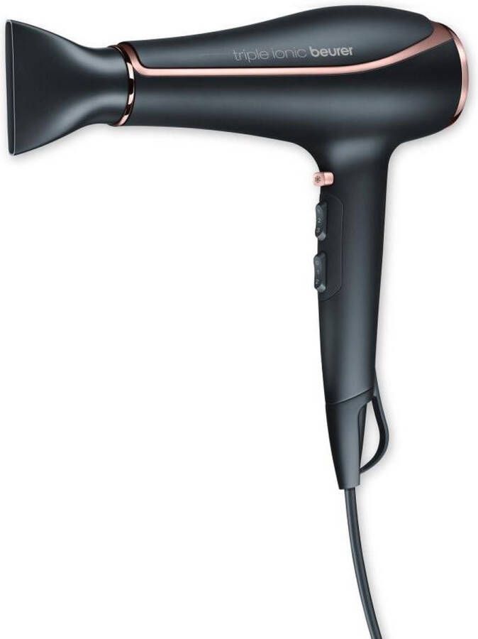 Beurer HC 80 Föhn – Haardroger – Triple ionisch – Krachtig 2200 Watt – 2 Opzetstukken Diffuser – 3 standen – Koude lucht – 3 Jaar garantie