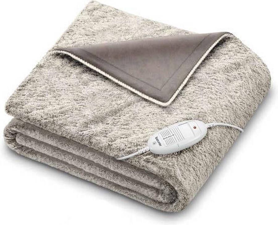 Beurer warmtedeken Test: Zeer goed Plaid Luxe elektrische deken Bovendeken HD 75 Nordic| 130 x 180 cm 6 Warmtestanden Automatische uitschakeling Fleece Machinewasbaar tot 30° 3 Jaar garantie Nordic Taupe
