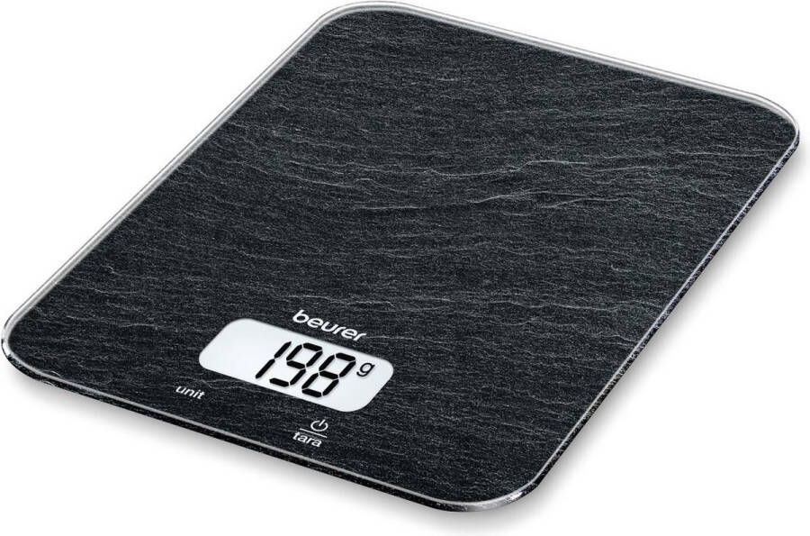 Beurer KS 19 Digitale keukenweegschaal 5 kg Tarra Functie Incl. batterijen Leisteen