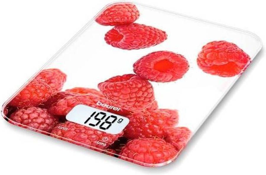 Beurer KS 19 Digitale keukenweegschaal 5 kg Tarra Functie Incl. batterijen 5 Jaar garantie Berry