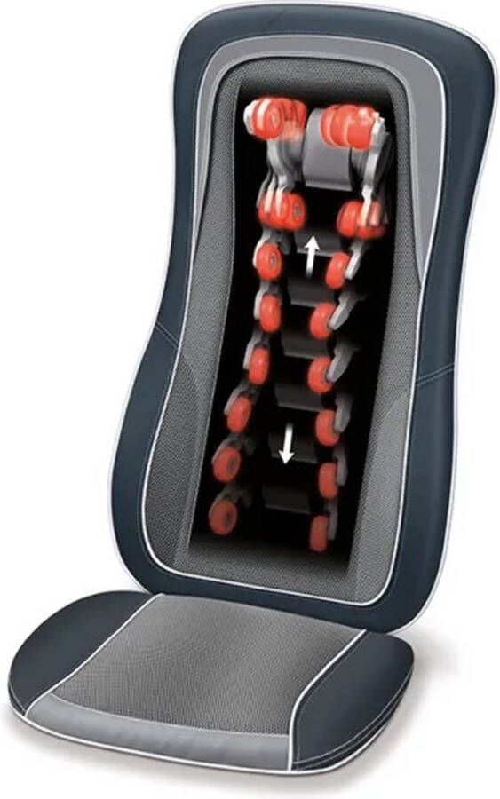 Beurer MG 315 Shiatsu Massagekussen Massagestoel Massage stoelkussen Nek en rug Bodyscan 3 Programma's 4 Verstelbare massagekoppen Timer Verwarming 3 Jaar garantie