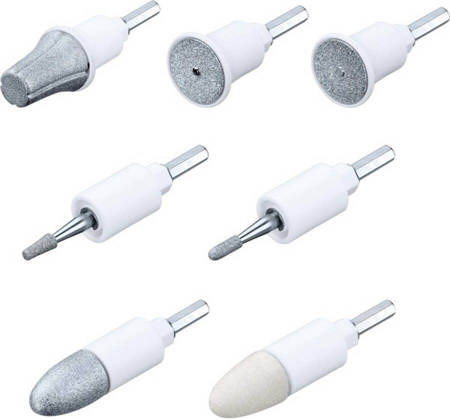 Beurer MP 41 Manicure- en pedicure opzetstukken Set van 7 opzetstukken van saffier en vilt