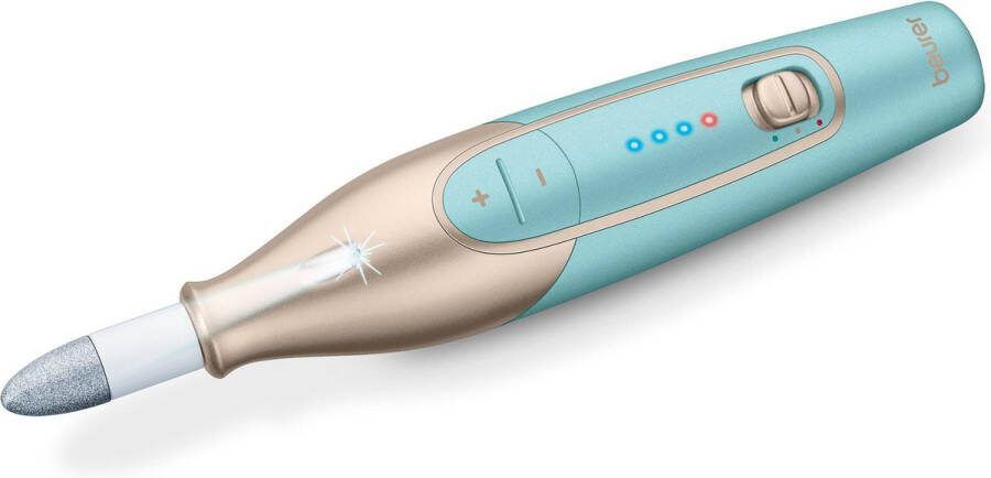 Beurer MP 84 Elektrische nagelvijl Nagelfrees Elektrische Manicure en Pedicure set Draadloos 10 Opzetstukken LED Verlichting – Opberg en laad etui – Beschermkap 3 Standen 3 Jaar garantie