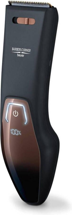 Beurer HR 5000 Tondeuse 2 Opzetkammen 11 Lengtes 5 Precisiestanden Draadloos gebruik Krachtige accu Snel laden 60 min. Waterbestendig (IPX 6) LED display Incl. laadstation 3 Jaar garantie