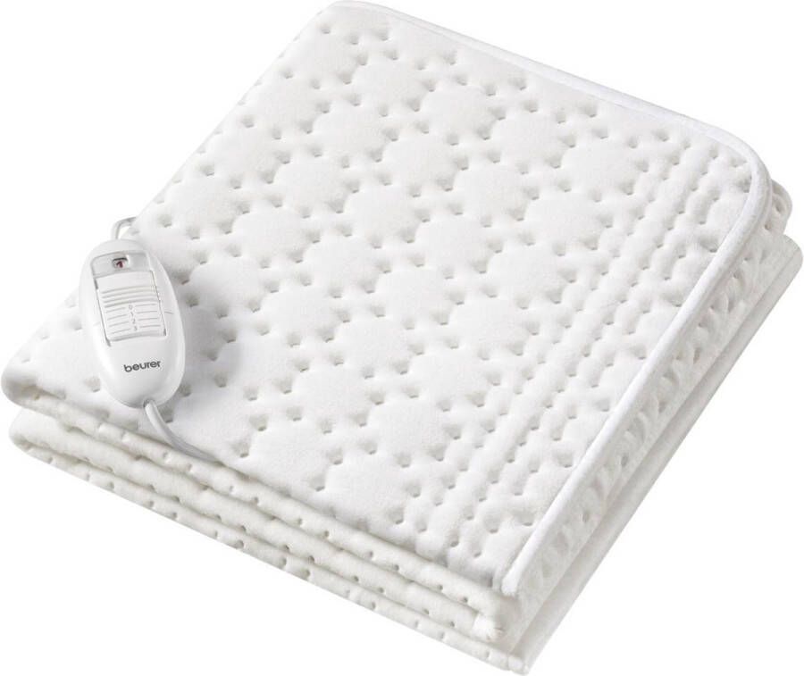 Beurer UB 30 Elektrische deken Onderdeken 130 x 75 cm UB 30 3 Warmtestanden Automatische uitschakeling Katoen fleece Machinewasbaar 5 Jaar garantie Wit
