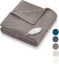 Beurer warmtedeken Plaid Luxe elektrische deken Bovendeken HD 75 Cosy Taupe 180 x 130 cm 6 Warmtestanden Automatische uitschakeling Fleece Machinewasbaar tot 30° Test: zeer goed 3 Jaar garantie Taupe - Thumbnail 3