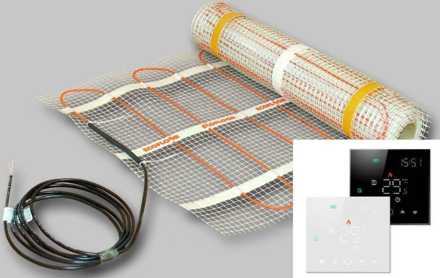 BEV™ Budget vloerverwarming voor sanitair set met Wifi thermostaat
