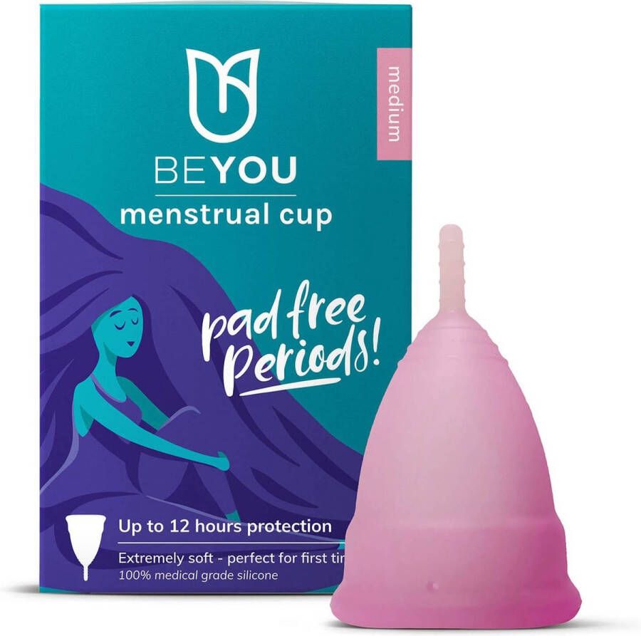 BeYou Menstruatiecup Biologisch Cadeau tip! Liefdes Cadeau Vrouw – Valentijn Cadeautje Vrouw – Valentijn kusjes – Liefde