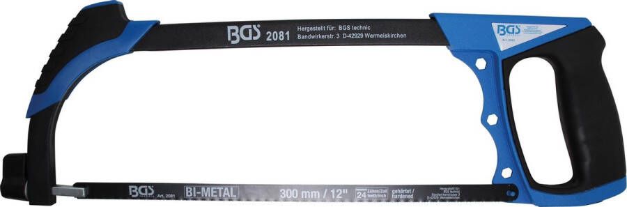 BGS Ijzerzaag Aluminium frame HSS zaagblad 300mm licht gewicht Beugelzaag handzaag 2081