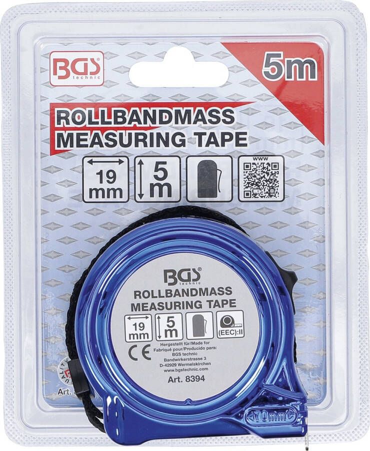 BGS Rolmaat 19 mm x 5 meter