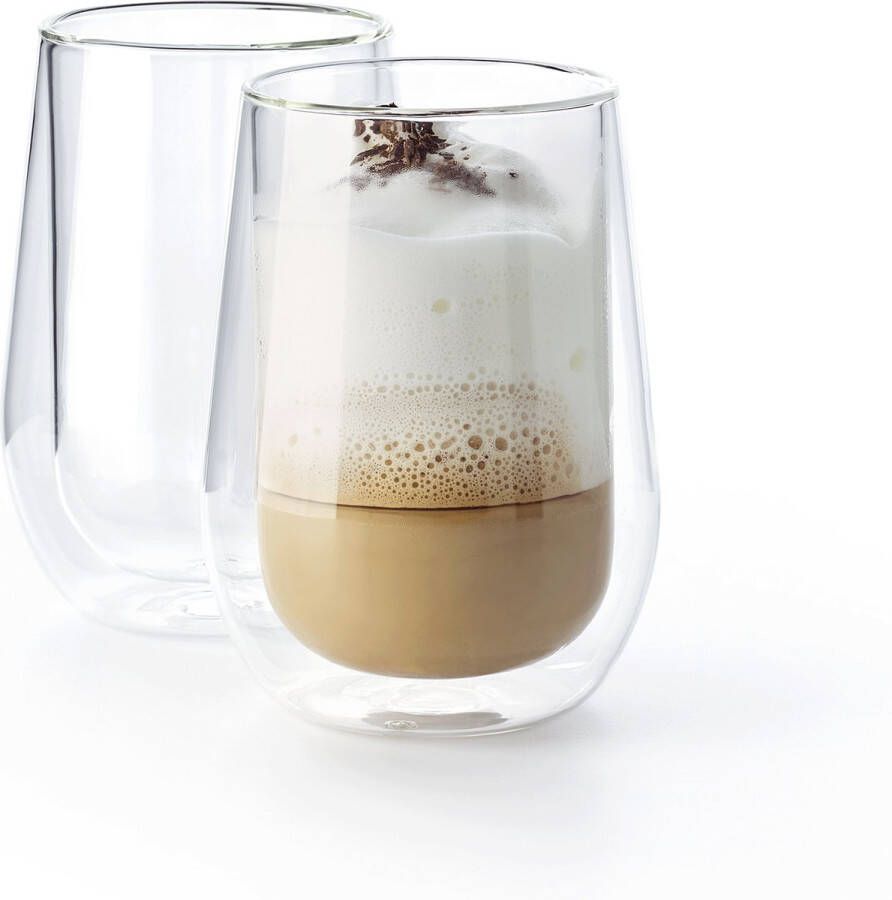 Bialetti Coffee & Tea Dubbelwandige Koffieglazen 370 ml 2 stuks