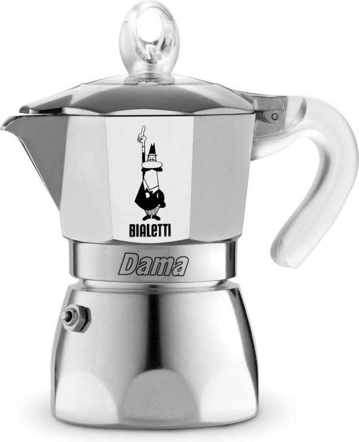 Bialetti Dama Pure Ice Moka Express 0 075 l Metallic