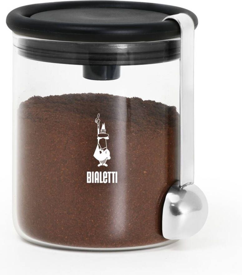 Bialetti Glazen koffiebewaarbus met maatlepel