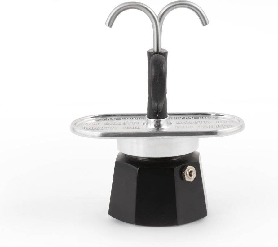 Bialetti Mini Express Percolator Aluminium 2 kops Zwart