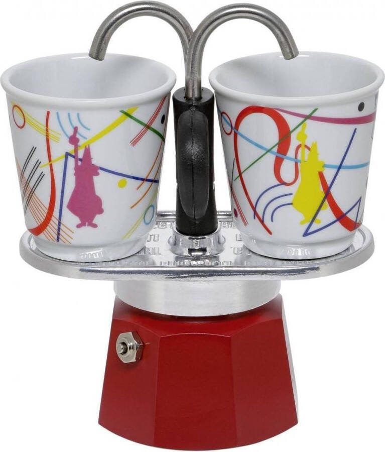 Bialetti MINI EXPRESS Kandinsky Set met 2 kopjes