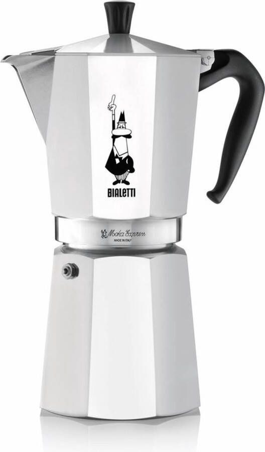 Bialetti Moka Express Percolator 18 kops Aluminium