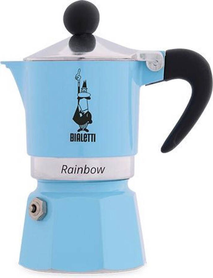 Bialetti Rainbow koffiezetapparaat lichtblauw 3 kopjes