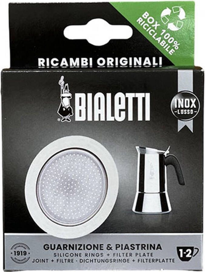 Bialetti Filterplaatje voor de espressomaker 2 kops RVS