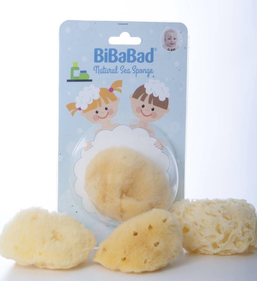 Bibabad Natuurspons Extra Fijn Badspons Voor Baby Spons ca 10 cm