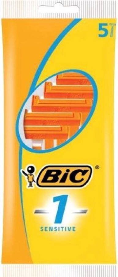 BIC 1 Wegwerpscheermesjes Sensitive 15 x 5 stuks Voordeelverpakking