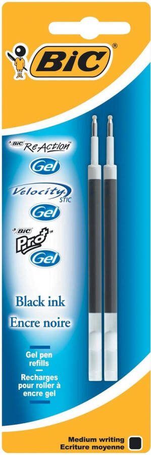 BIC Gelschrijvervulling tbv gelpennen zwart M à 2st