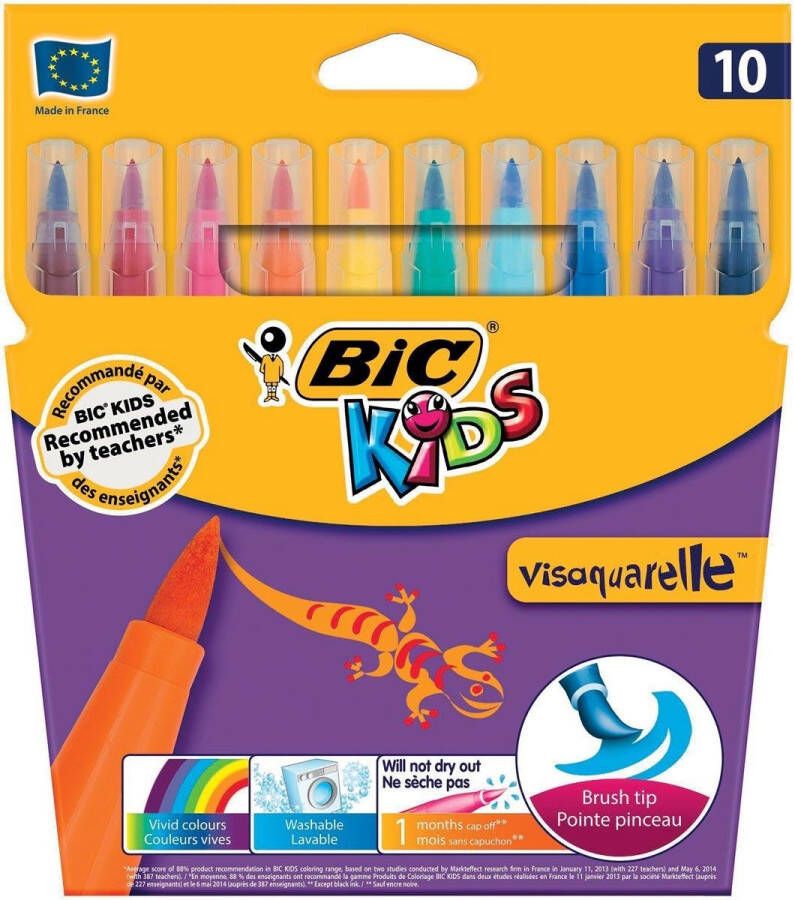 Bic Kids 6x penseelstift Visaquarelle