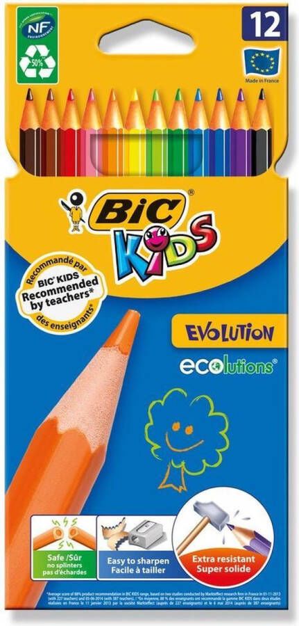 BIC Kids kleurpotlood Ecolutions Evolution doos van 12 stuks