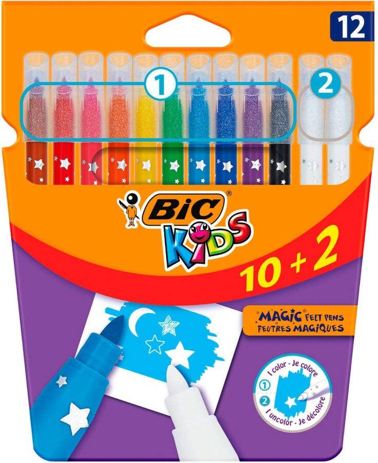 BIC Kids Kleuren & Uitwissen 10 + 2 gratis