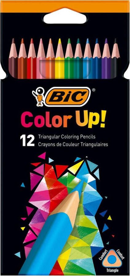 BIC kleurpotloden Color Up ophangdoos met 12 stuks in geassorteerde kleuren