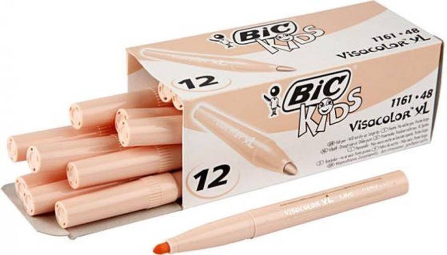 BIC kleurstiften Visacolor XL 3 mm beige 12 stuks