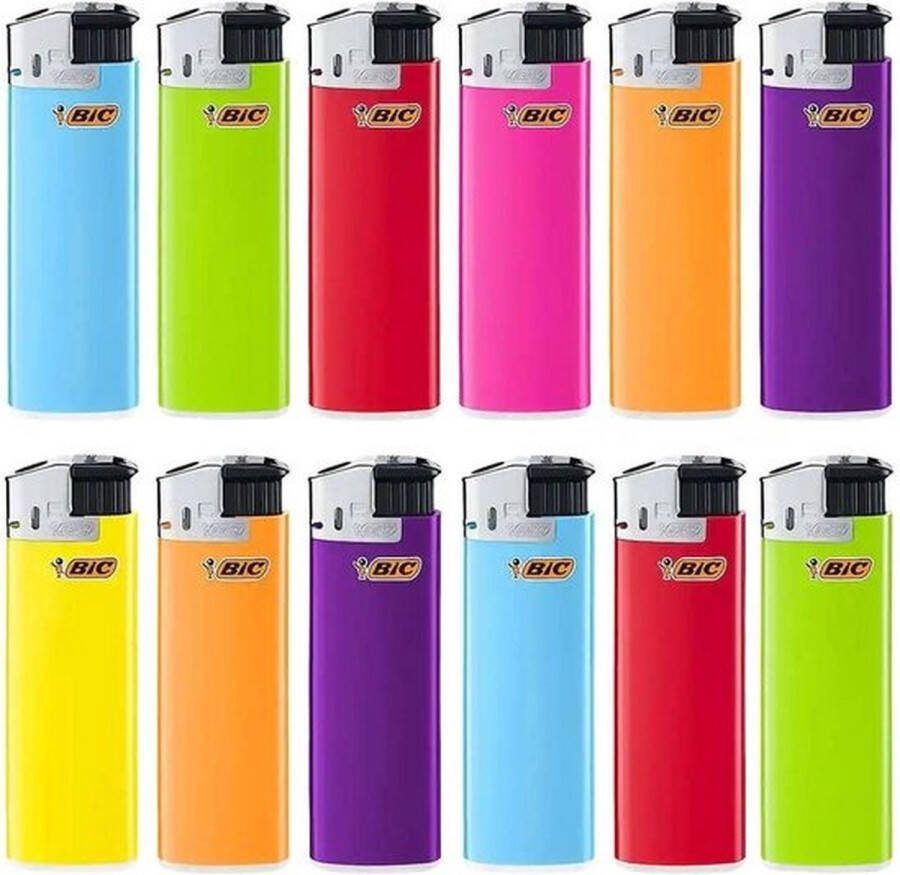 BIC Maxi J38 Elektronische Aanstekers willekeurige kleuren 10 stuks