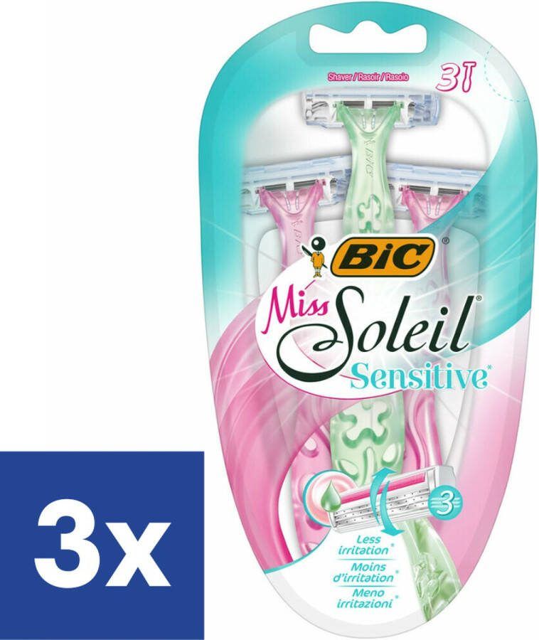 BIC Scheermesjes Miss Soleil Sensitive 3 x 3 stuks