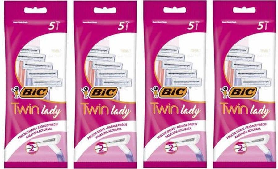 BIC Twin Lady Wegwerpscheermesjes 20 mesjes (4x5)