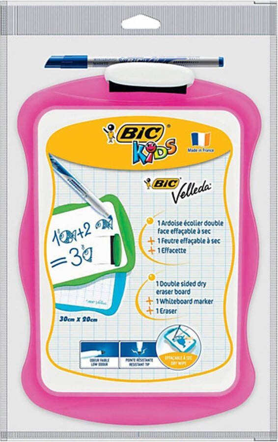 BIC Velleda Whiteboard met Wisser en Marker Afmeting artikel: 31 x 20 x 1 cm