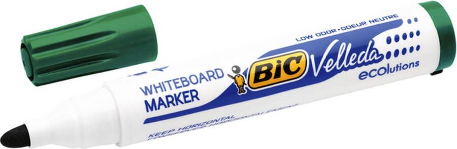 BIC Viltstift 1701 whiteboard rond groen 1.4mm 12 stuks 12 stuks
