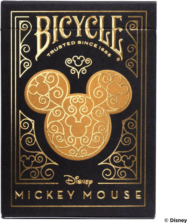Bicycle Pokerkaarten Mickey Black Gold