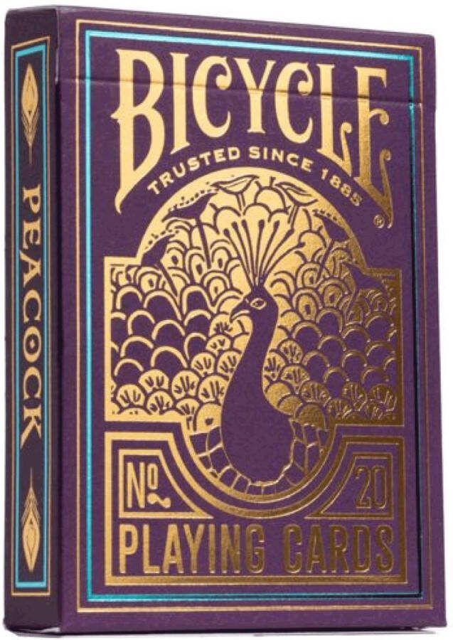 Bicycle Purple Peacock Premium Speelkaarten Poker Ultimates Met Cold-Foil afwerking